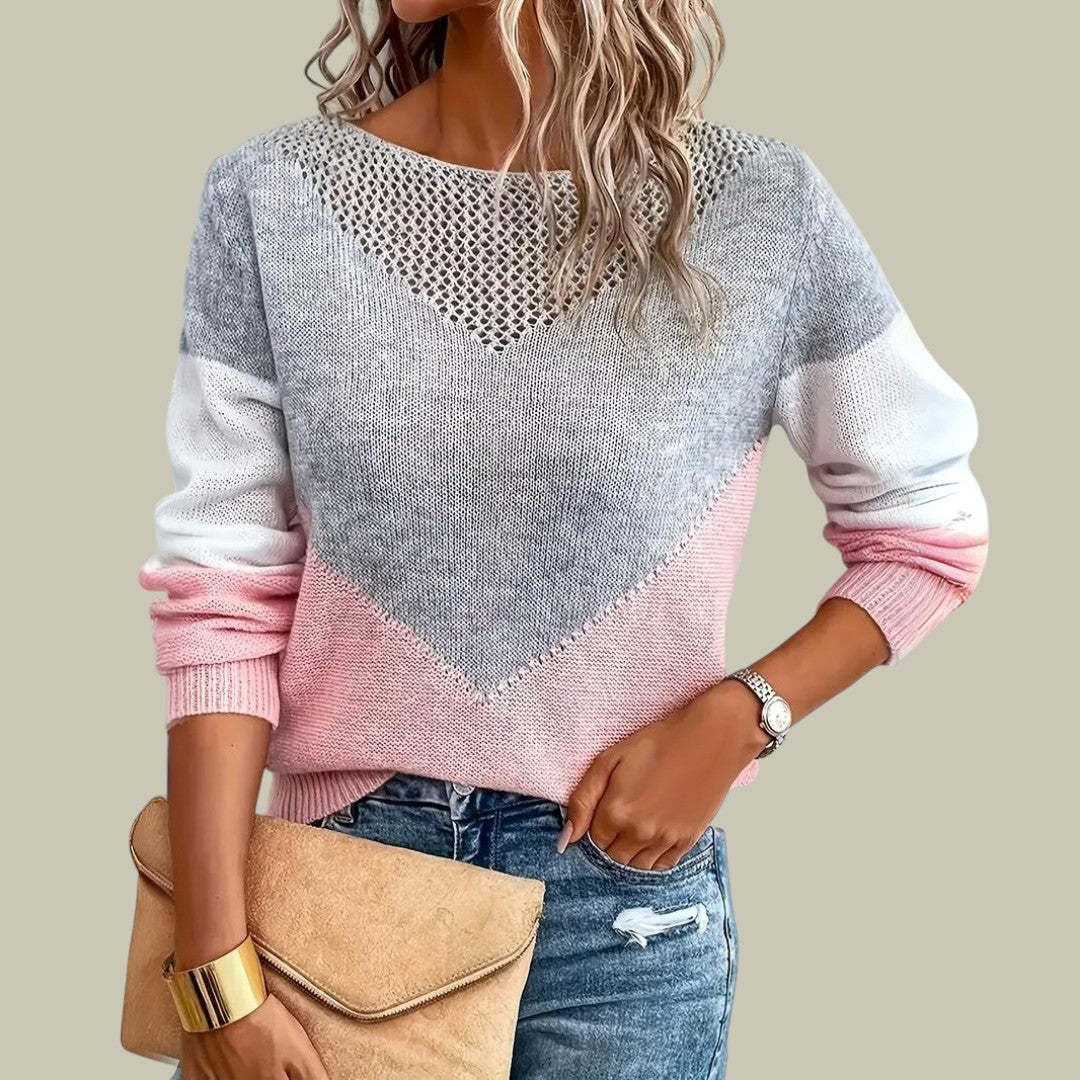 Womens Jumper Pink Autumn