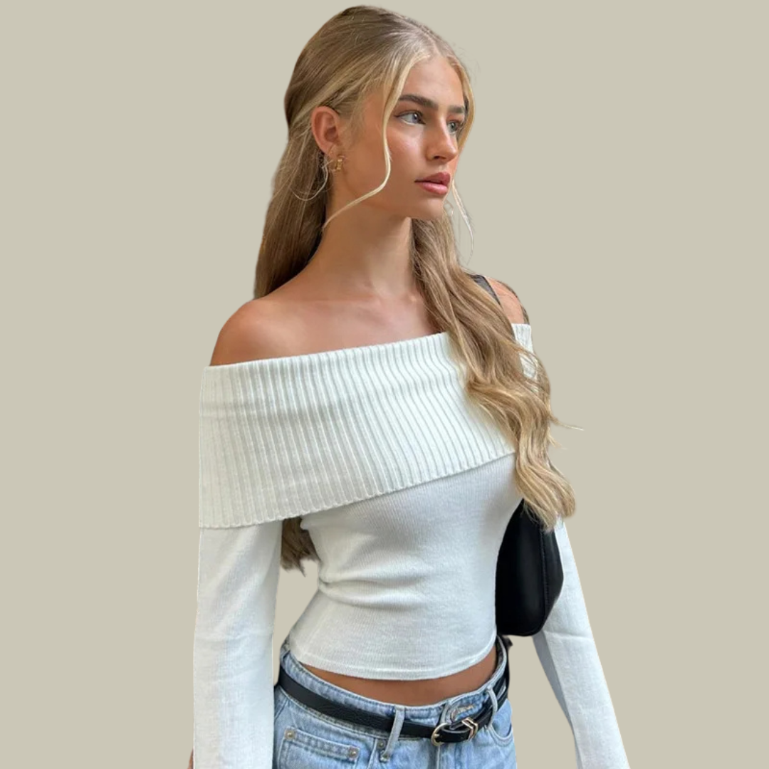 Lux & Classy • Skinny Off Shoulder Top for Women