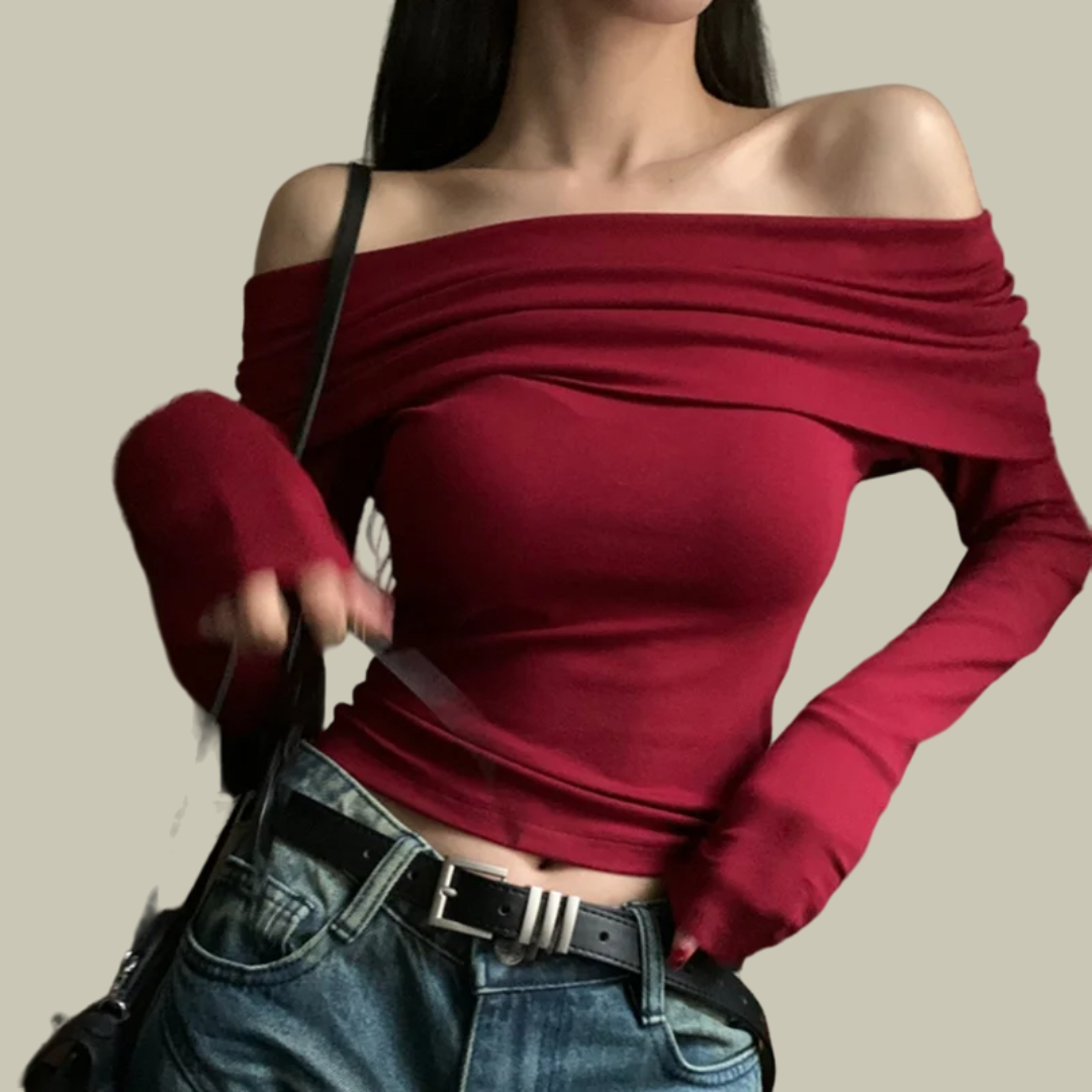 Casual Off Shoulder  T-Shirt