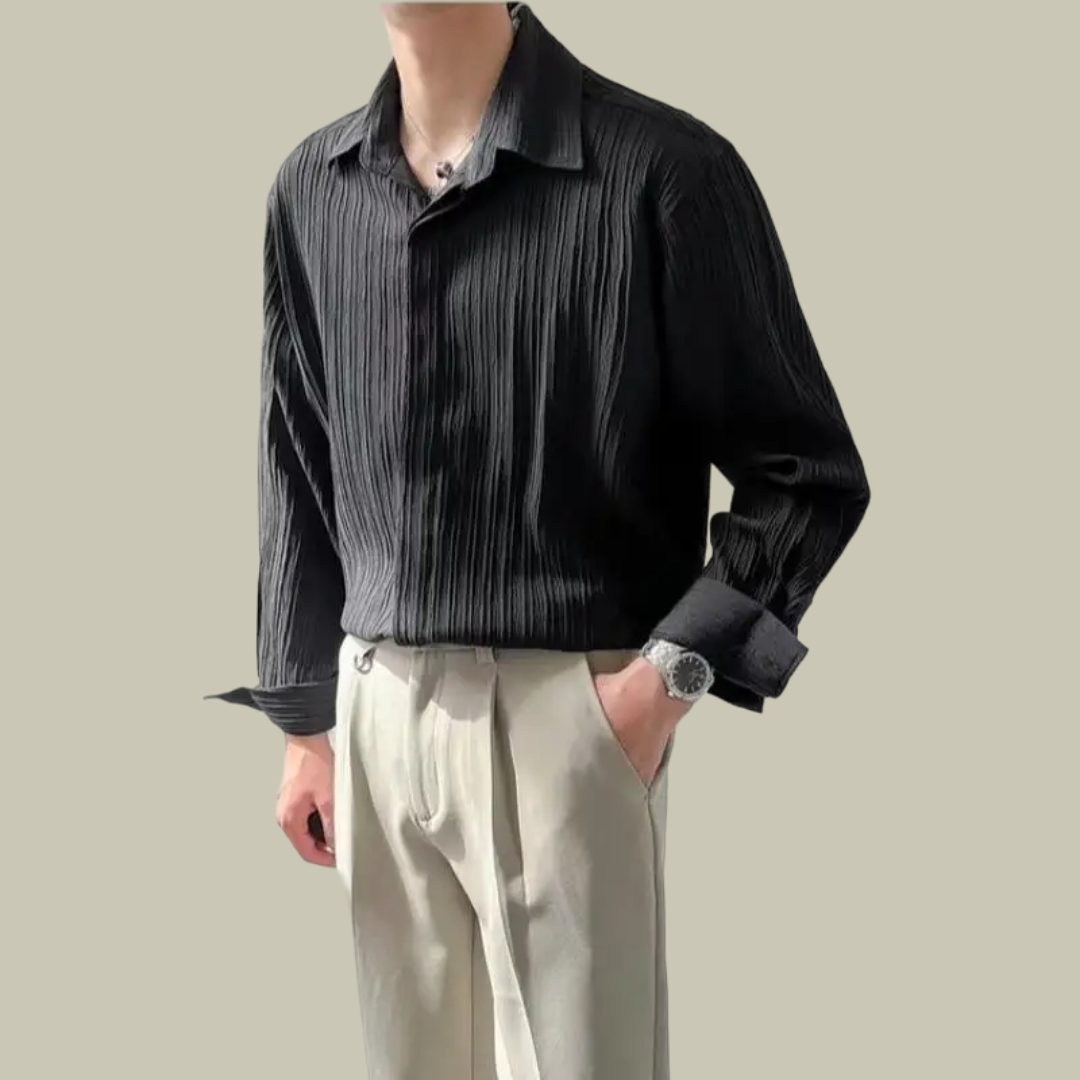 Casual Loose Pleated Shirt