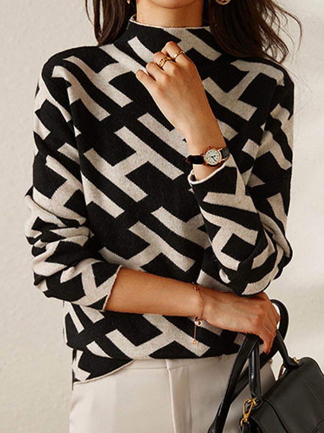 Classy Geometric Sweater