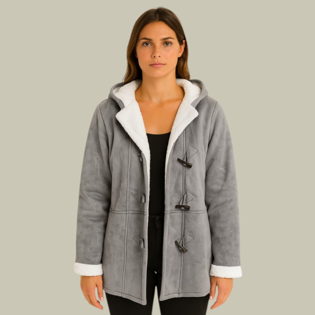 Womens Coat Fleece Hooded