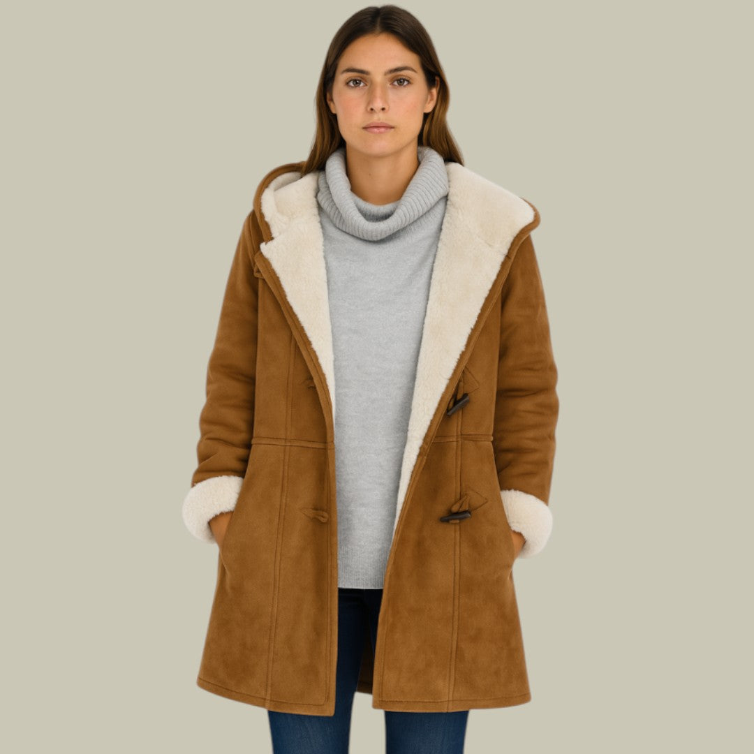 Womens Coat Fleece Hooded