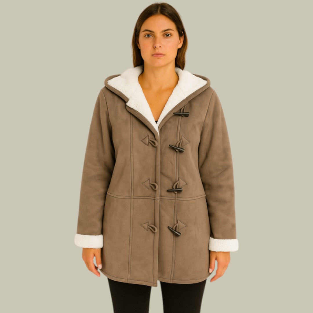 Womens Coat Fleece Hooded