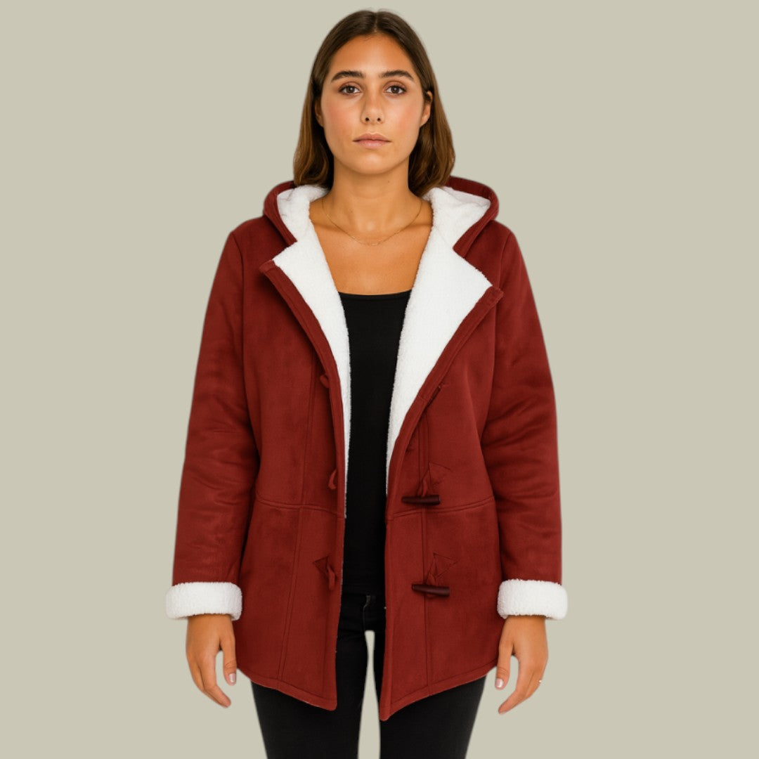 Womens Coat Fleece Hooded