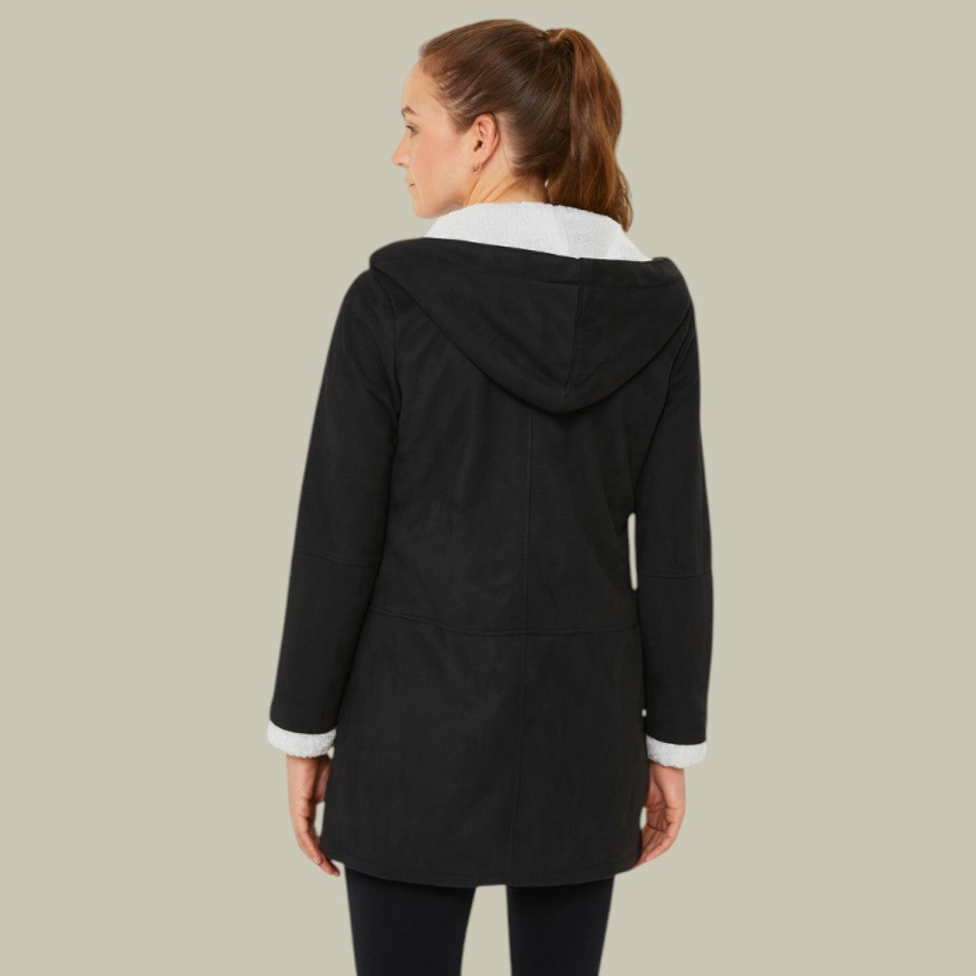 Womens Coat Fleece Hooded