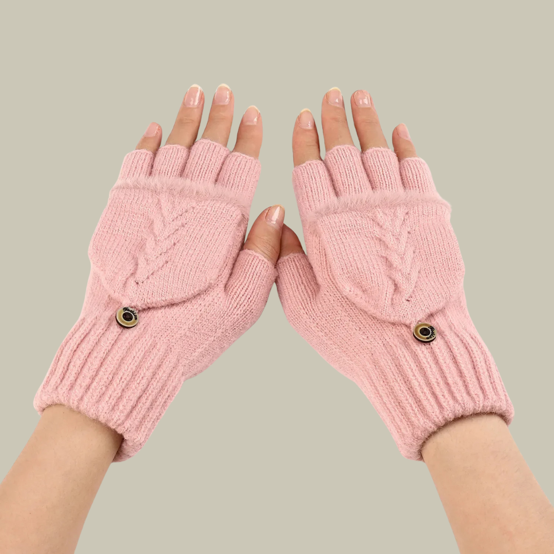 Lux & Classy •  Women's Warm Knitted  Finger Gloves