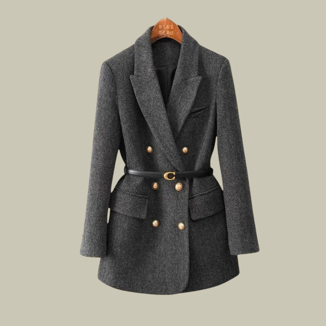 Womens Blazer Belted