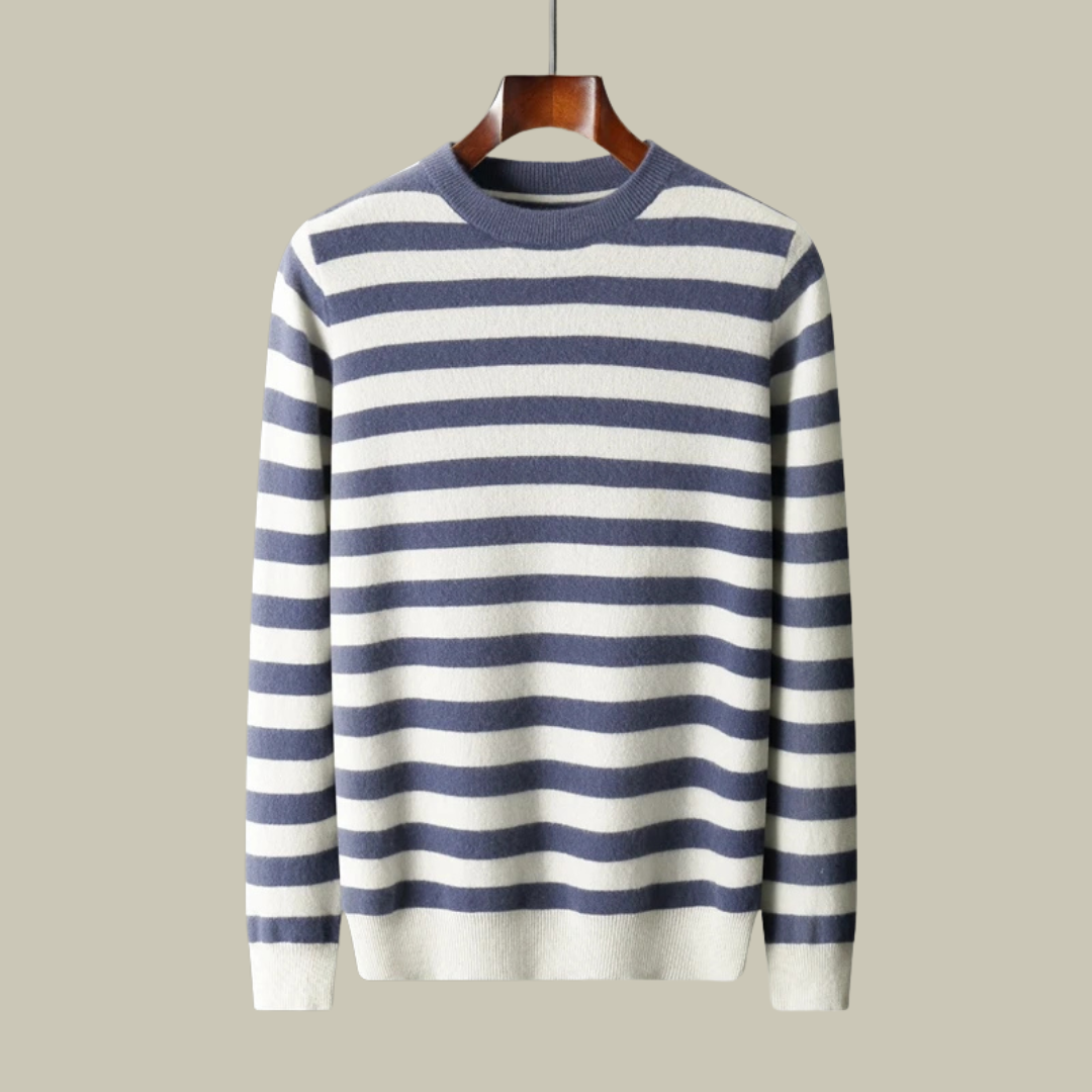 Lux & Classy • Autumn/Winter Striped Pure Cashmere Sweater