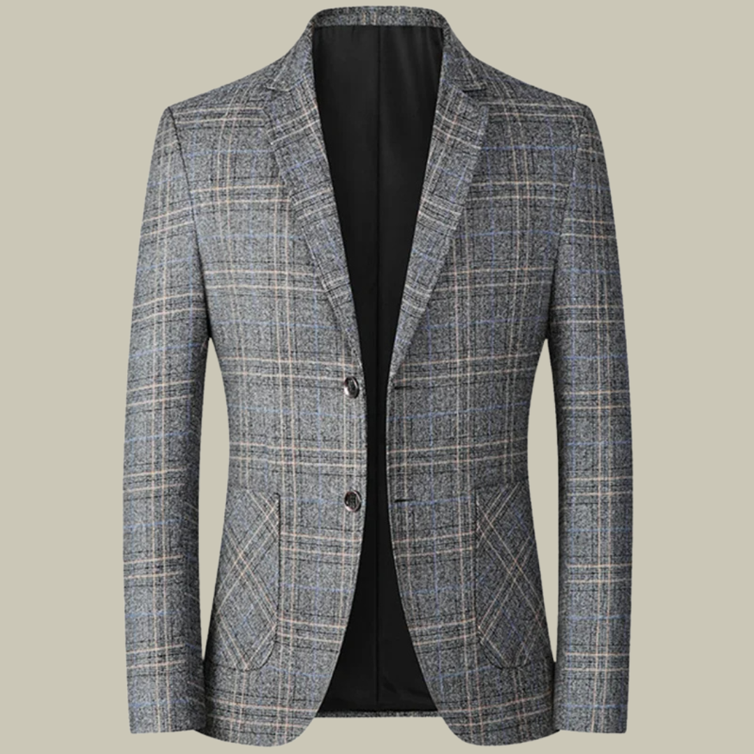 Lux & Classy  • Men's British Plaid Formal Suit