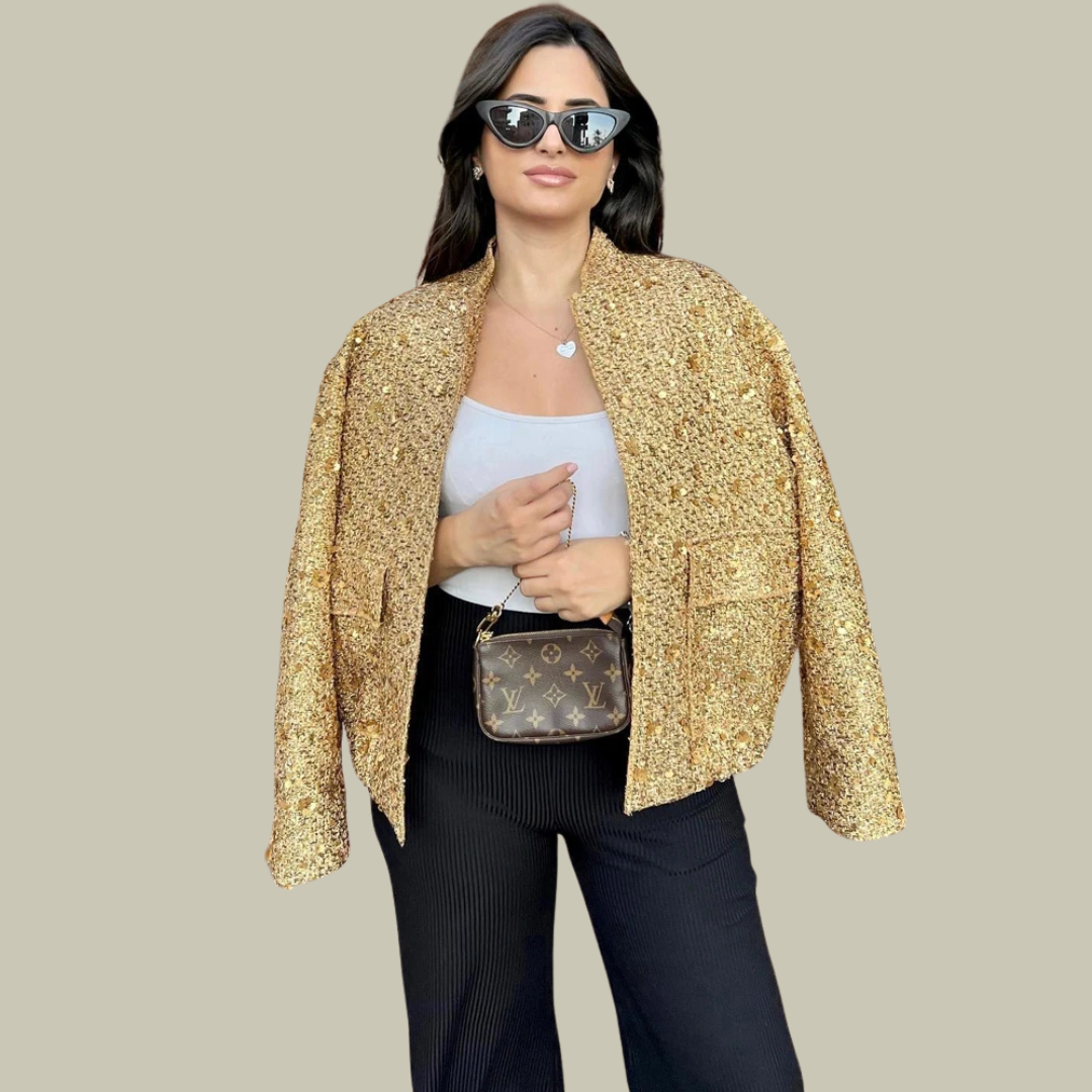 Lux & Classy  • Women's Shiny Sequin Jacket