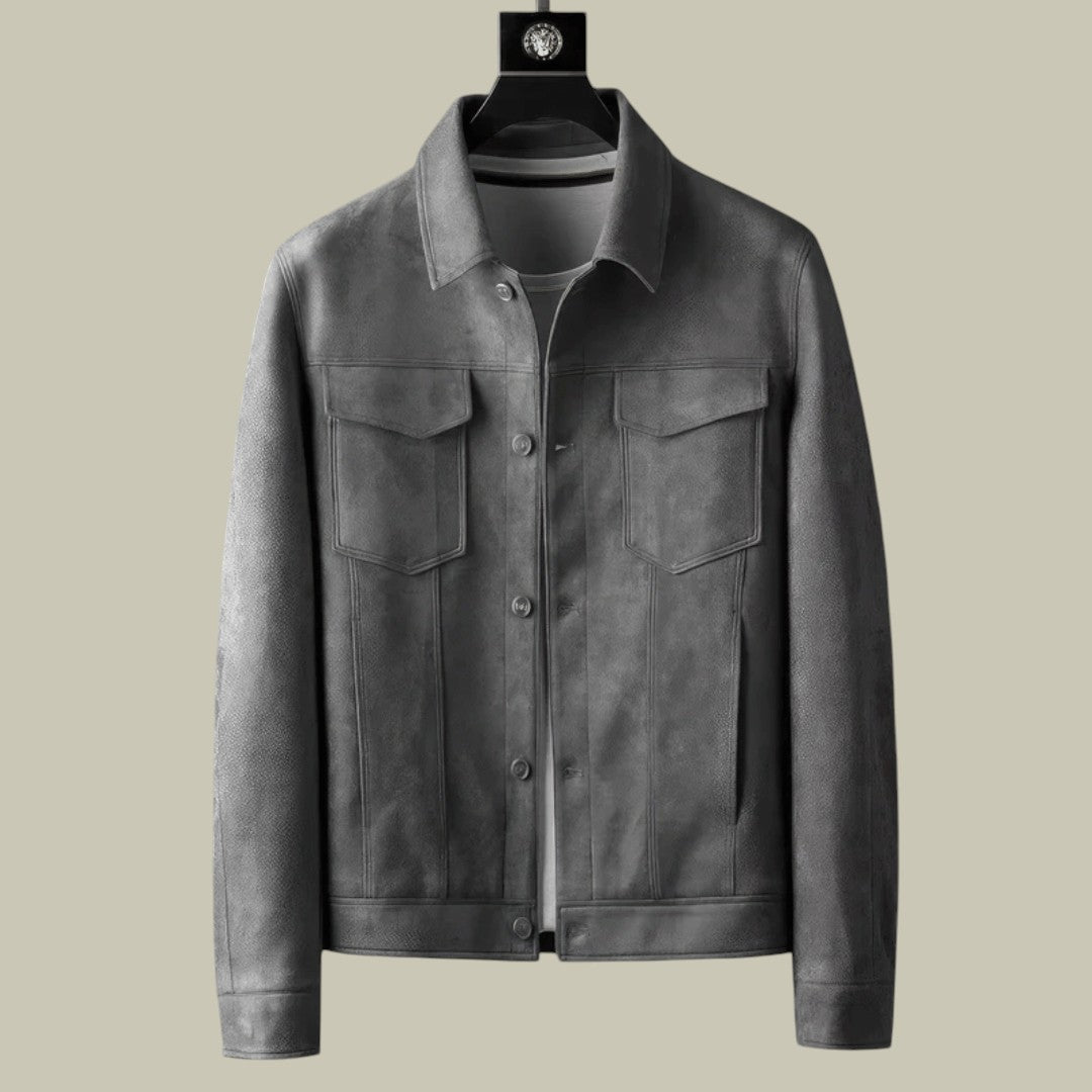 Mens Suede Jacket Pockets
