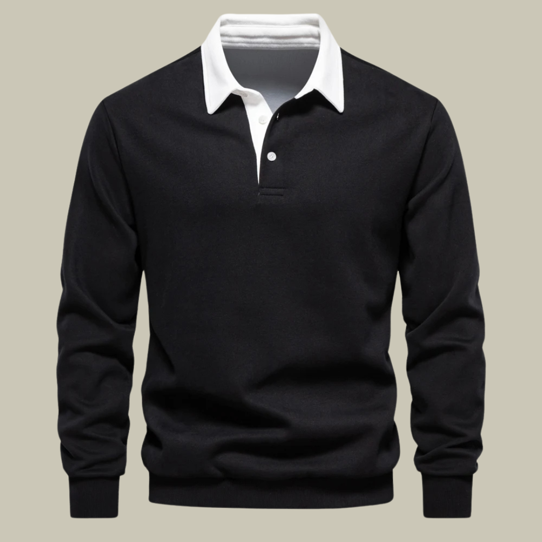 Lux & Classy • Autumn Fashion Design Polo Sweatshirt for Men