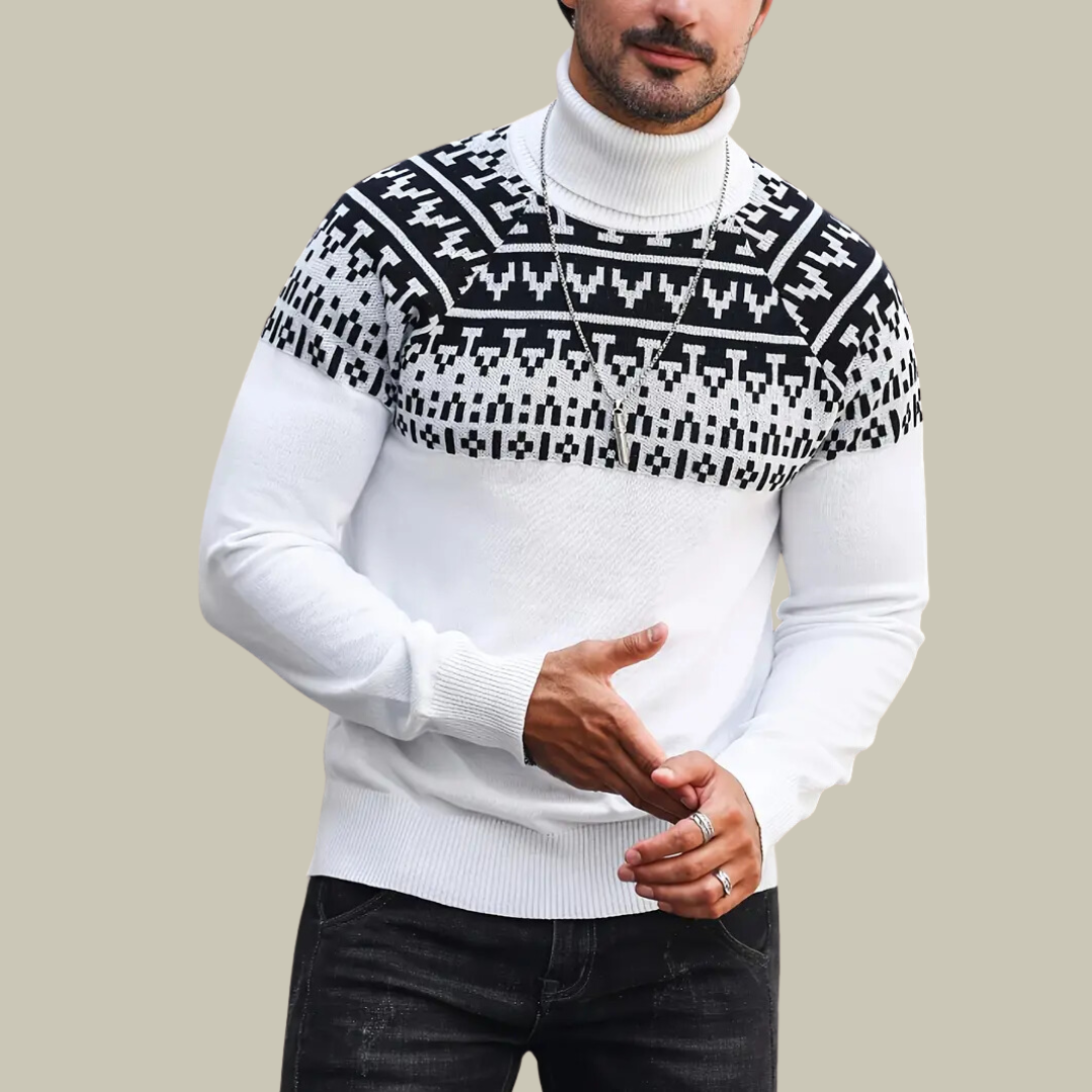 Lux & Classy • Warm Men's Turtleneck Sweater