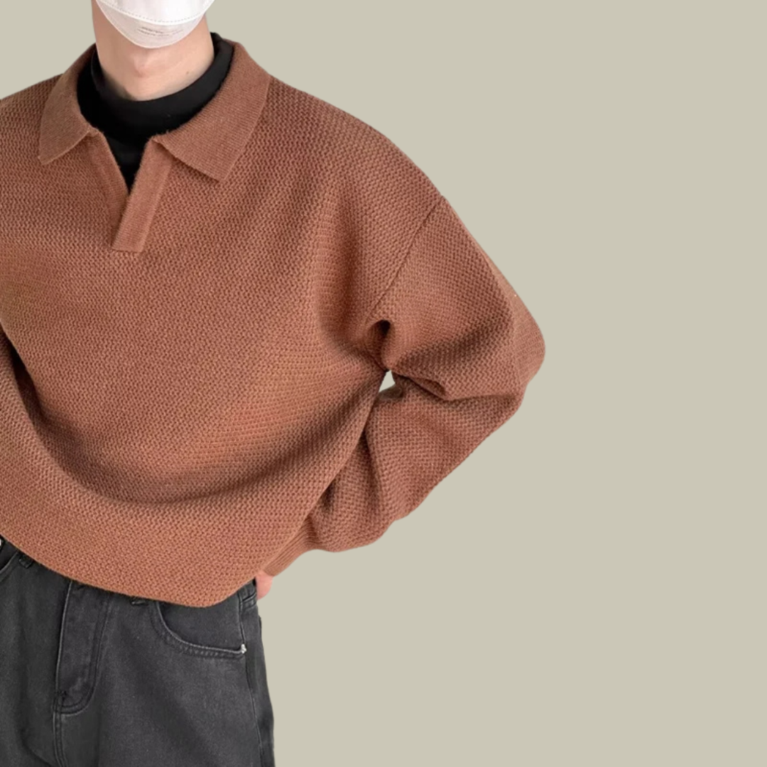 Lux & Classy •  Men's Casual Autumn Polo Sweater