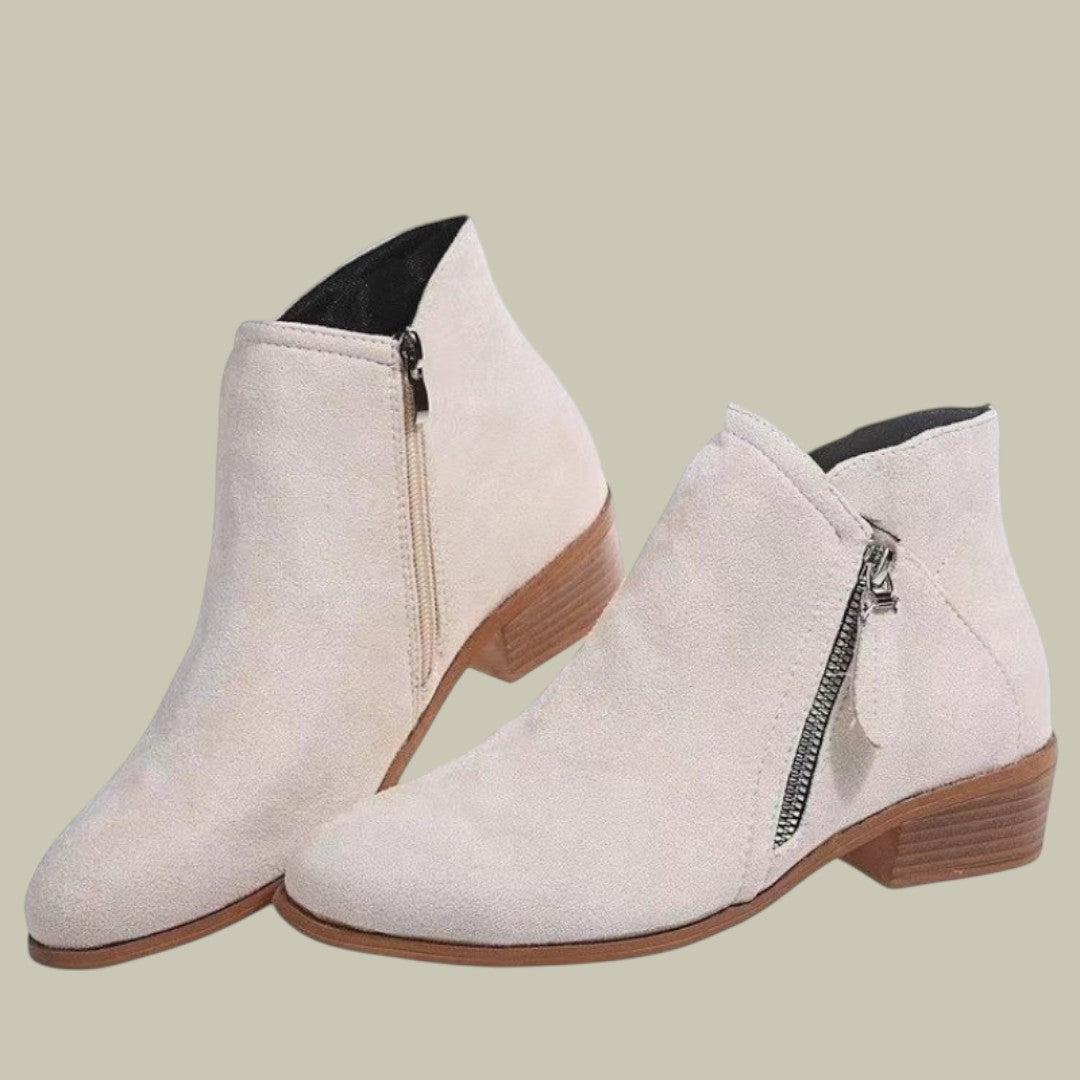 Womens Ankle Boots with Zipper