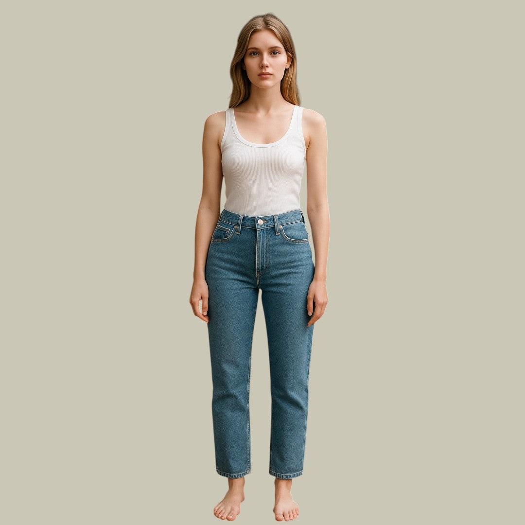Lux & Classy • Women’s Denim Flared Jeans with Star