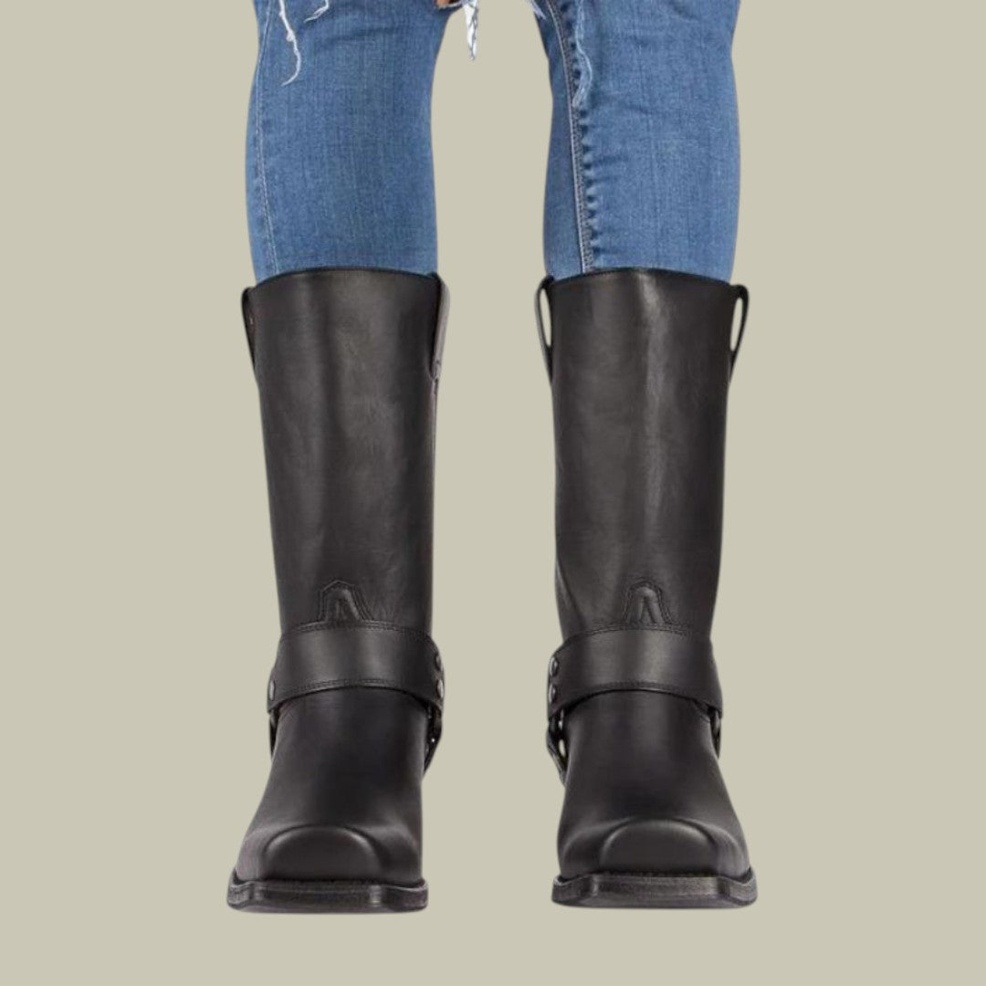 Womens Leather Cowboy Boots