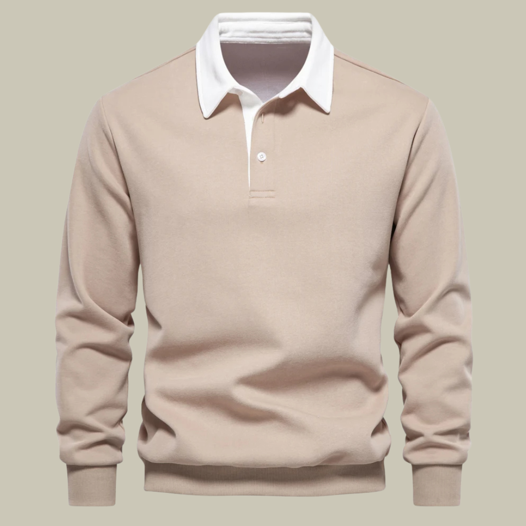 Lux & Classy • Autumn Fashion Design Polo Sweatshirt for Men