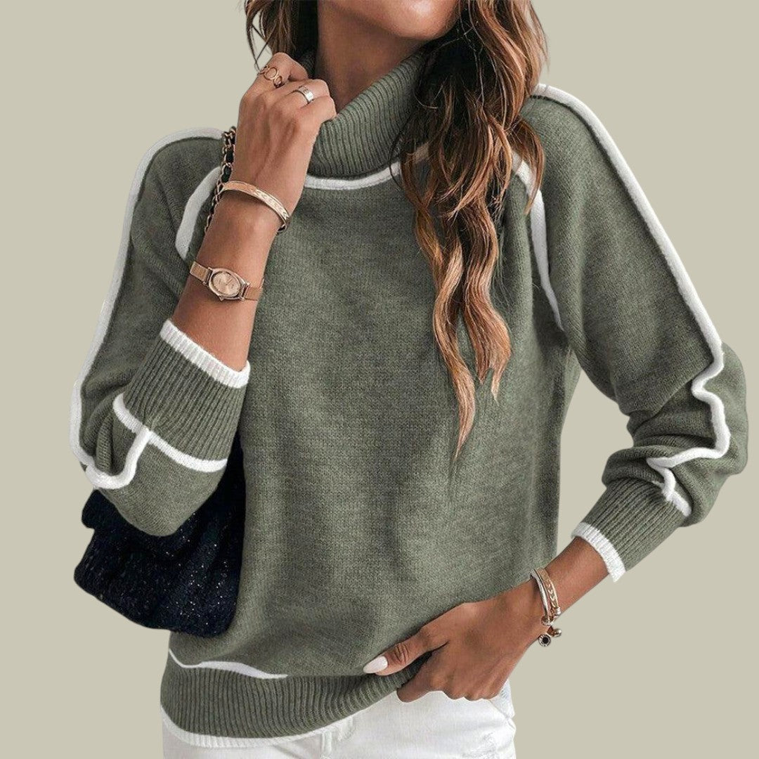 Womens Turtleneck Sweater Warm