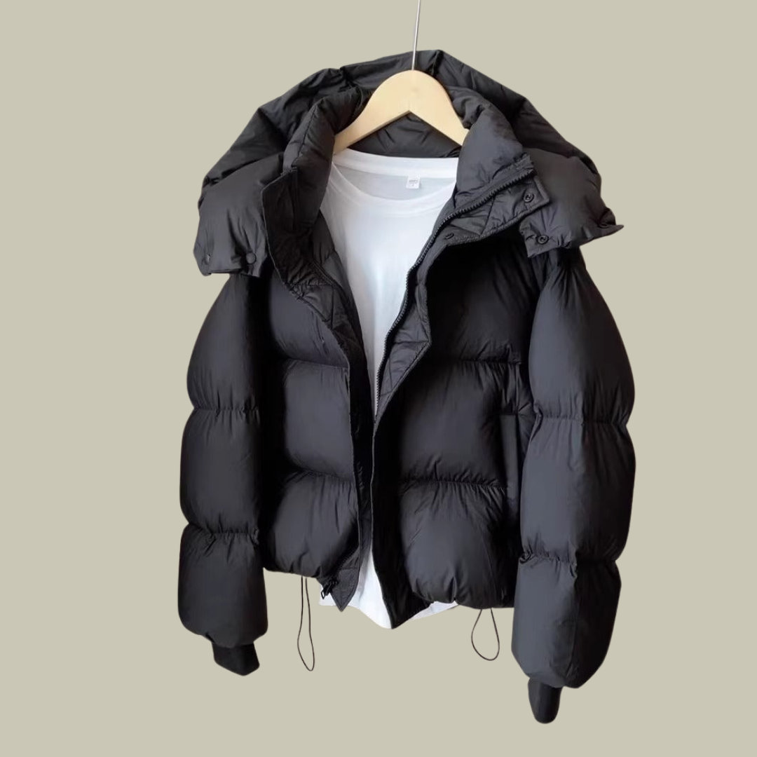 Lux & Classy  • Women's Warm Hooded Short Puffer Jacket