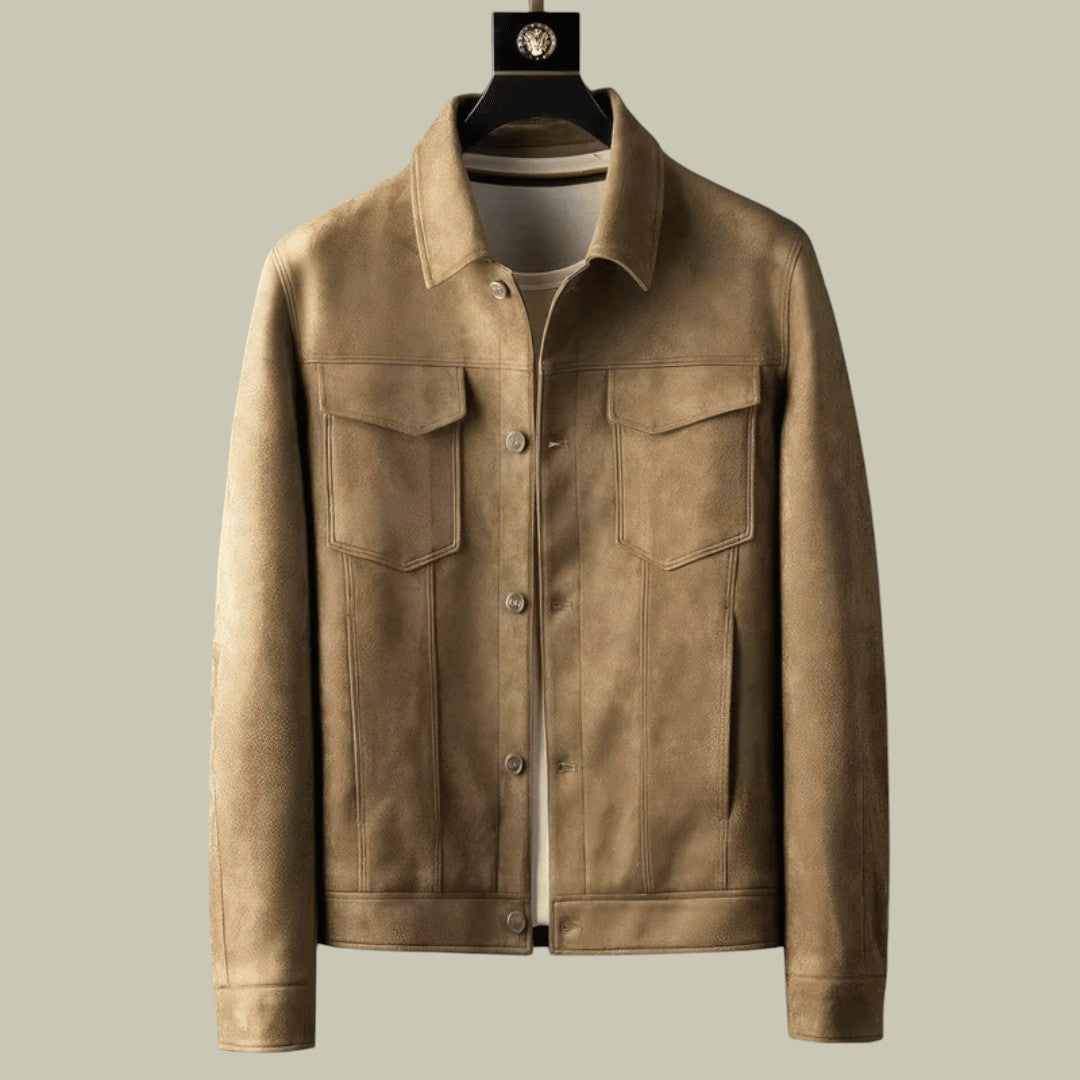 Mens Suede Jacket Pockets