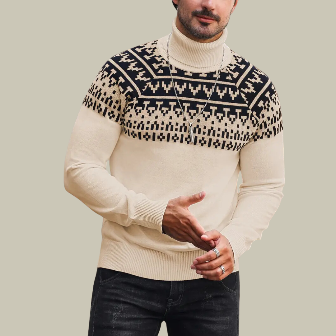 Lux & Classy • Warm Men's Turtleneck Sweater