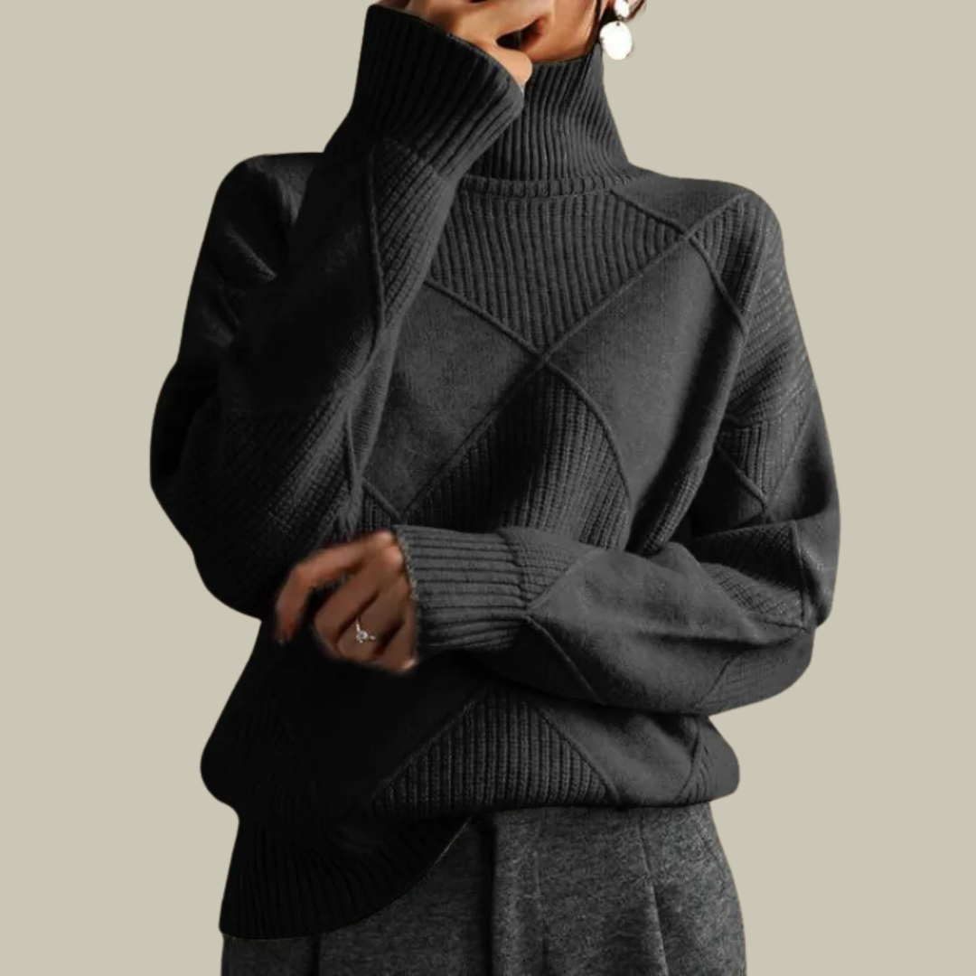 Lux & Classy  • Women's Warm Turtleneck Oversized Sweater