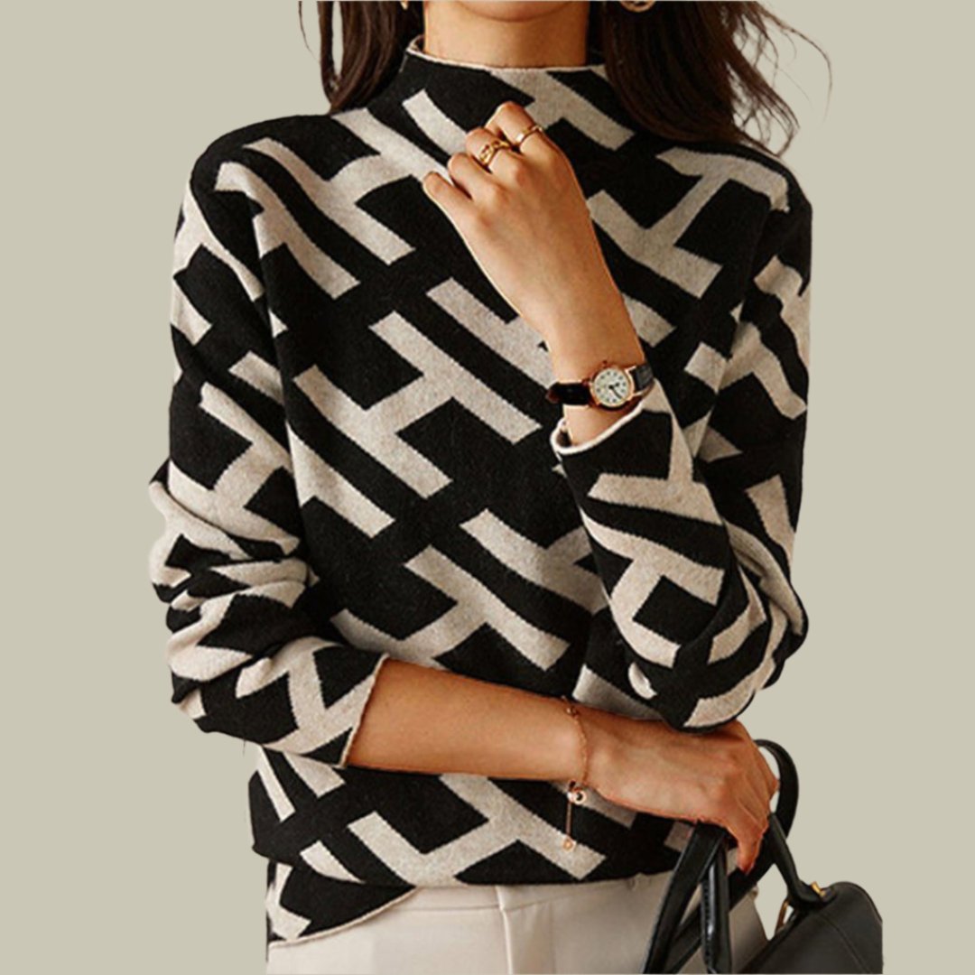 Classy Geometric Sweater