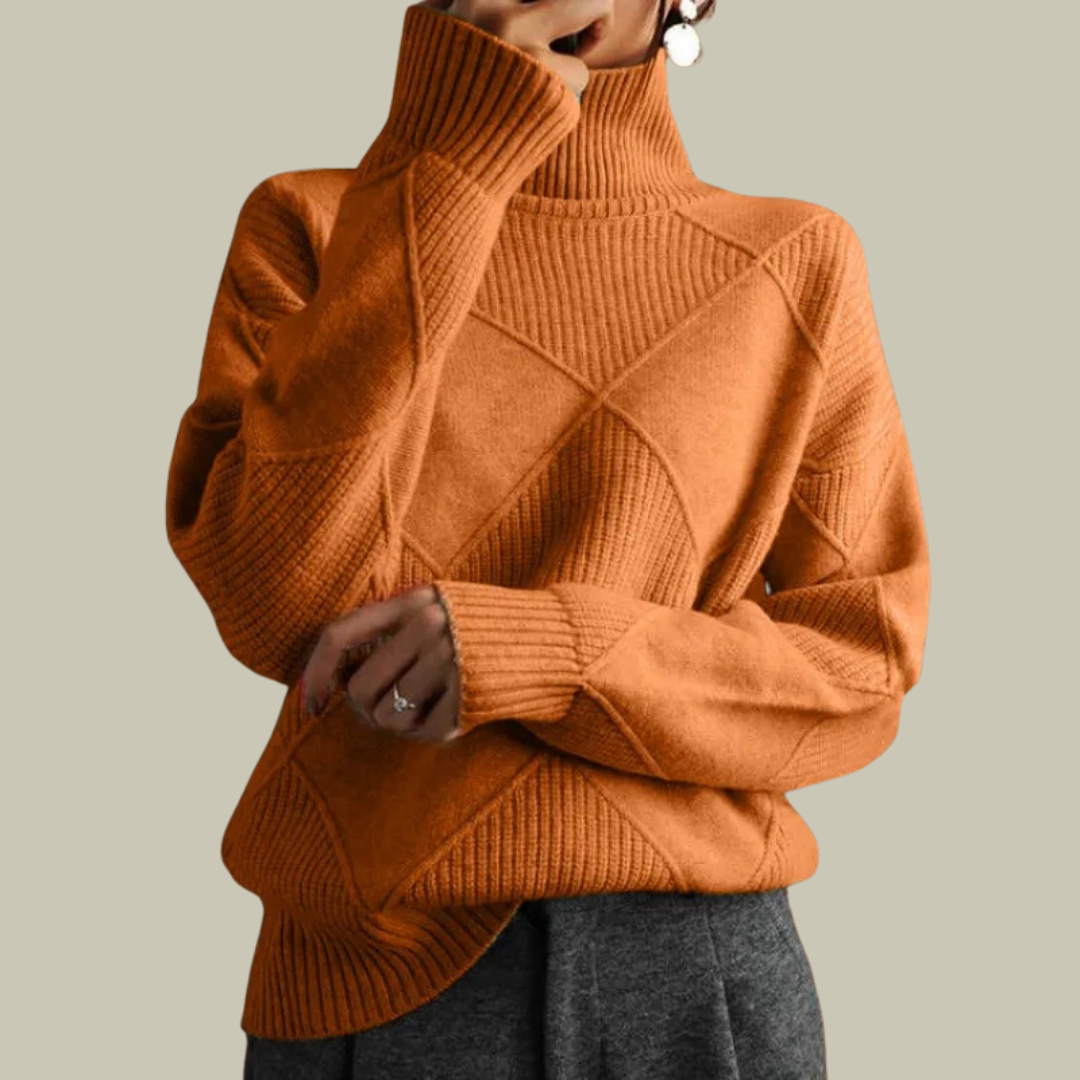 Lux & Classy  • Women's Warm Turtleneck Oversized Sweater