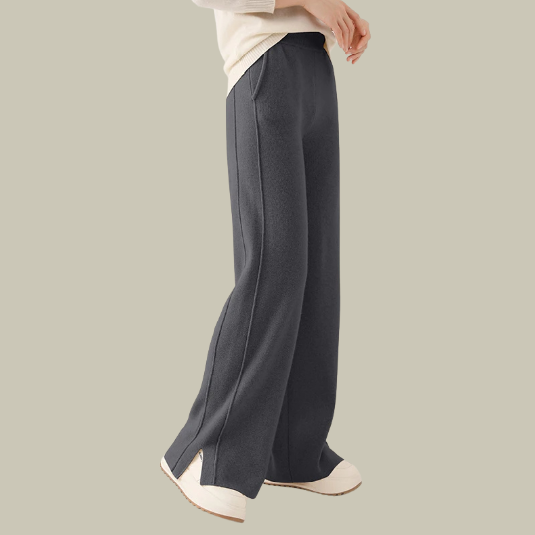 Lux & Classy • Women's Wool Cashmere Flair Trouser