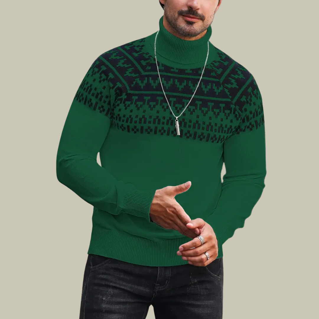 Lux & Classy • Warm Men's Turtleneck Sweater