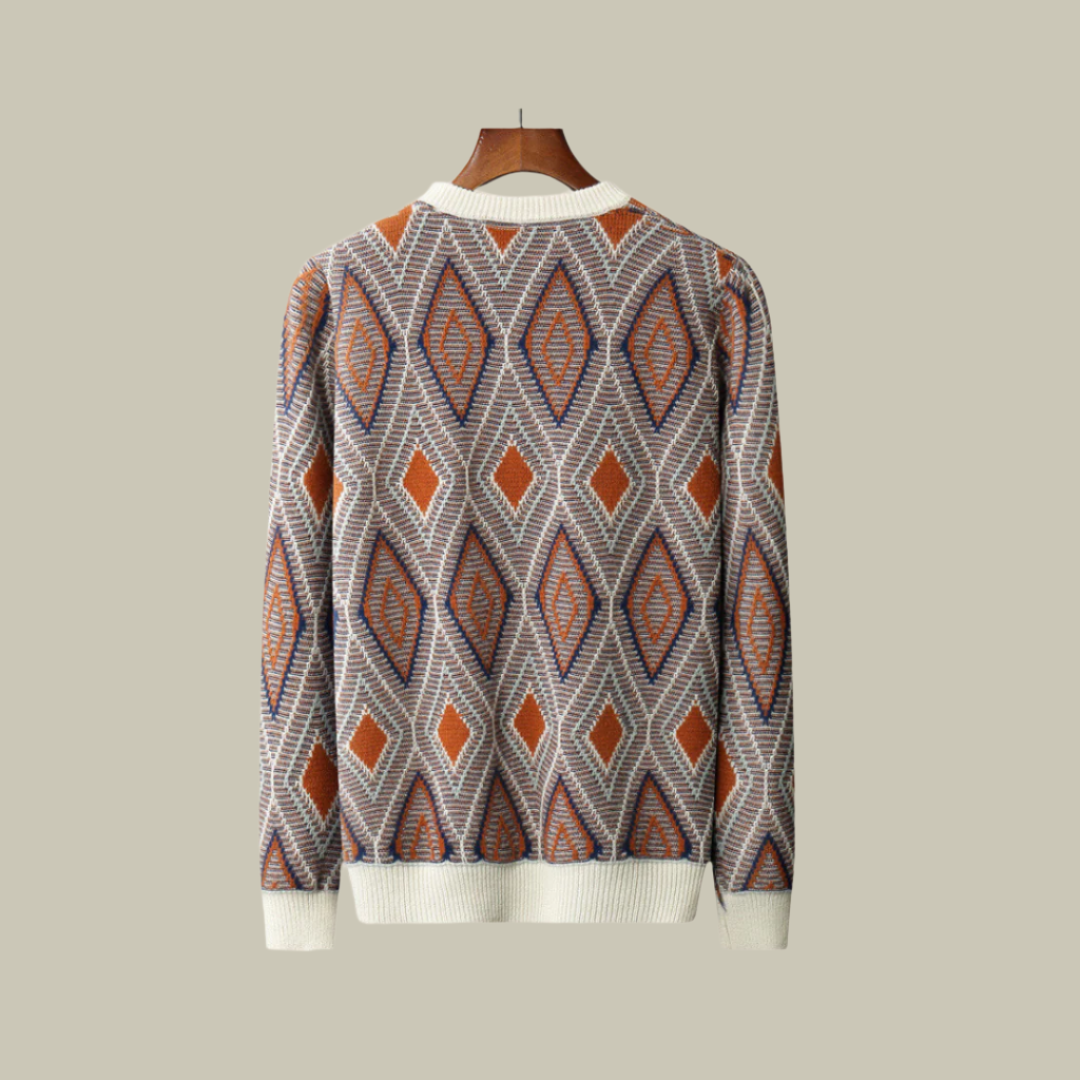 Pattern Cashmere Sweater