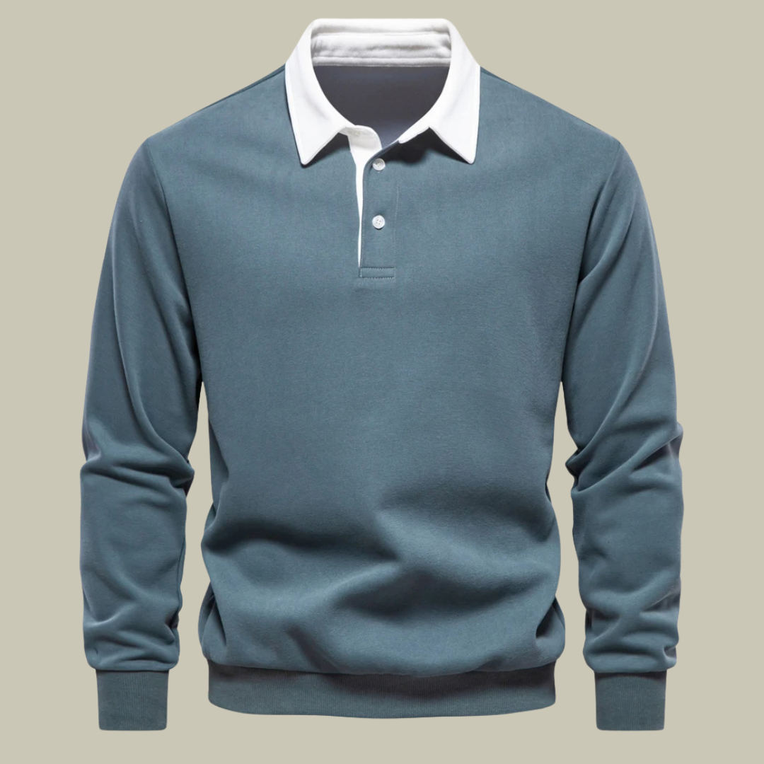 Lux & Classy • Autumn Fashion Design Polo Sweatshirt for Men