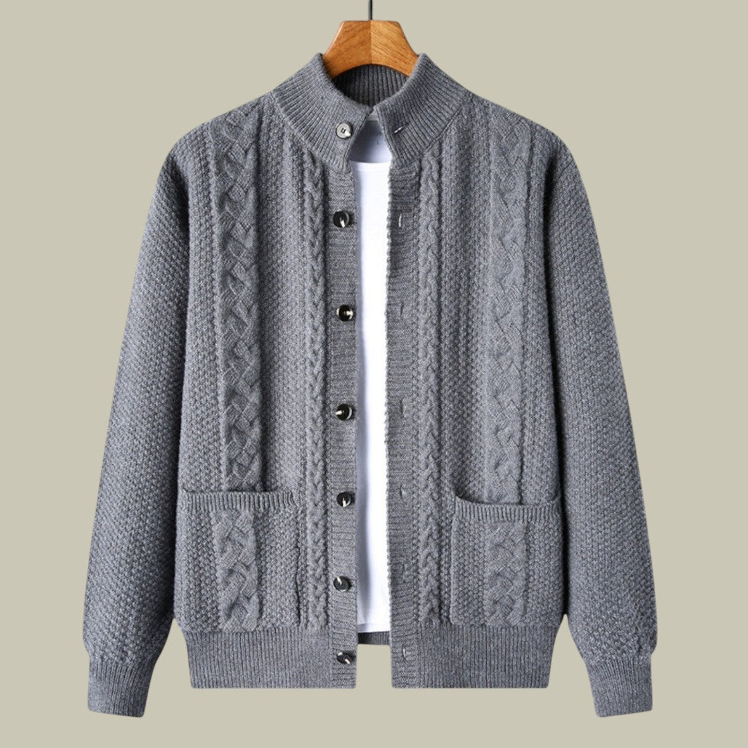 Mens Knitted Cardigan Old Money