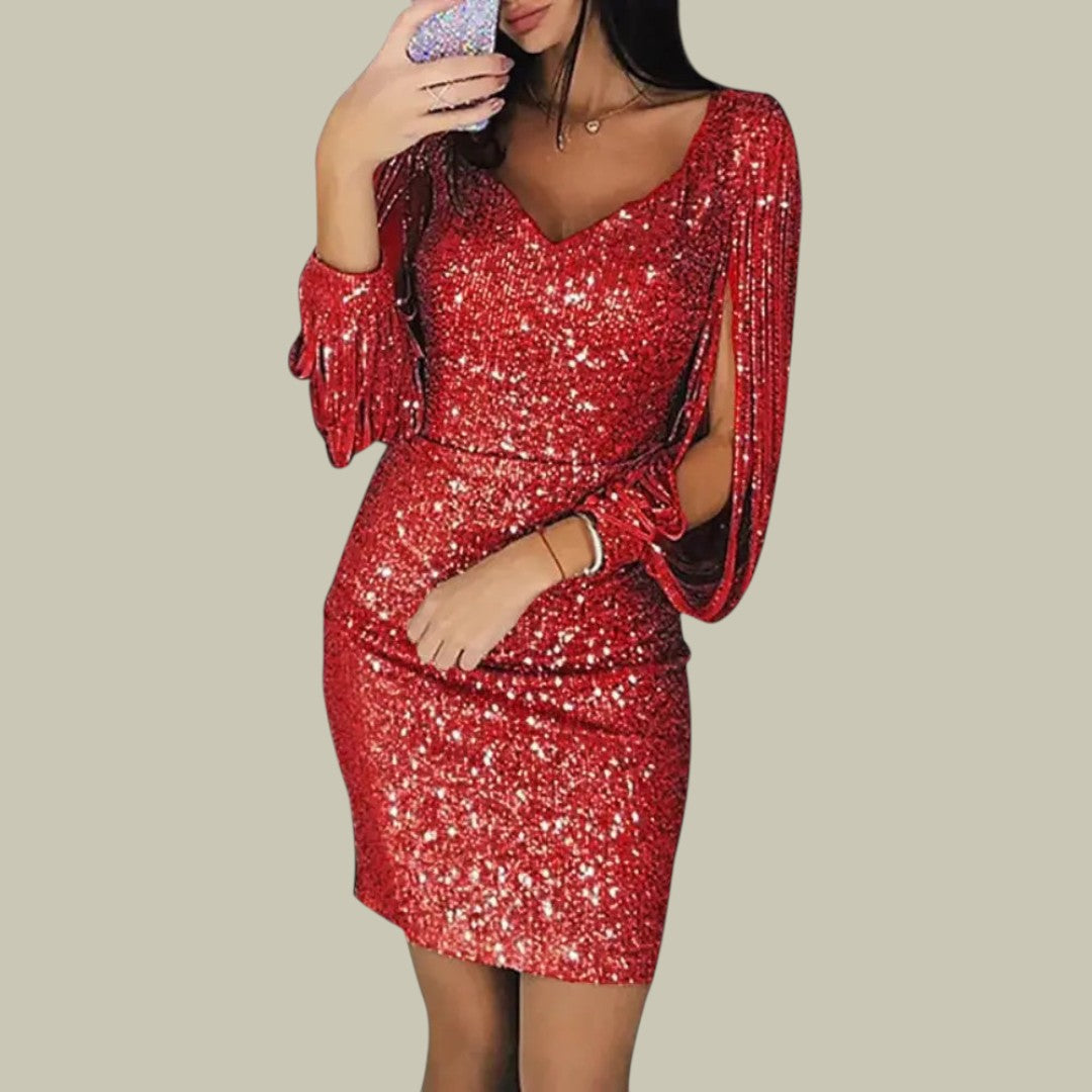 Womens Glitter Dress Party Christmas/NYE