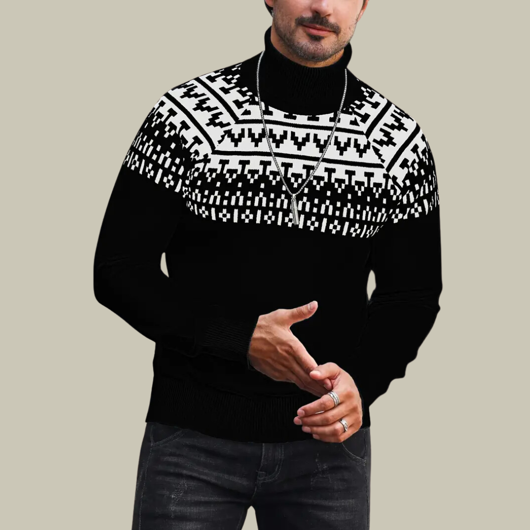 Lux & Classy • Warm Men's Turtleneck Sweater