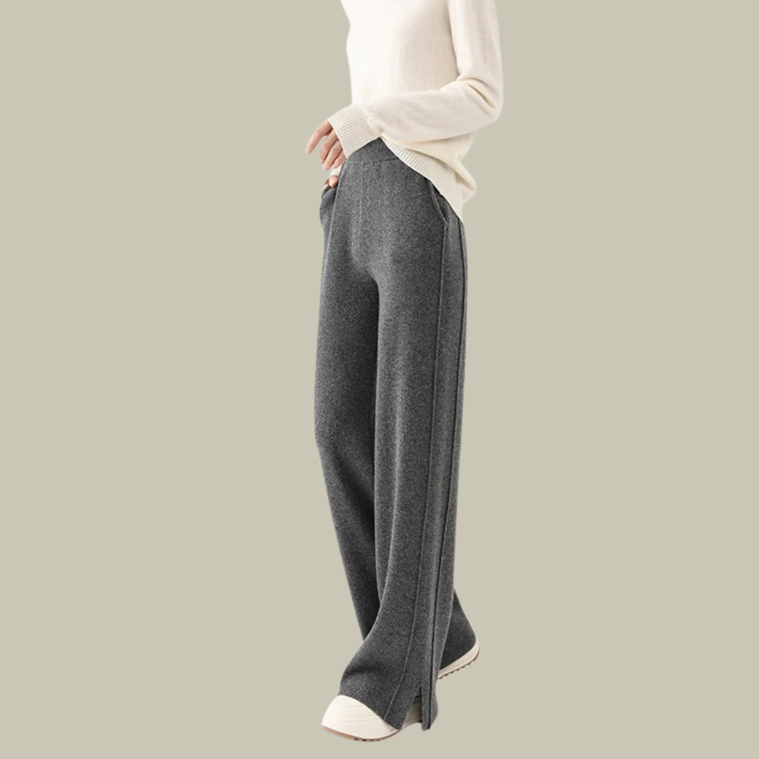 Lux & Classy • Women's Wool Cashmere Flair Trouser