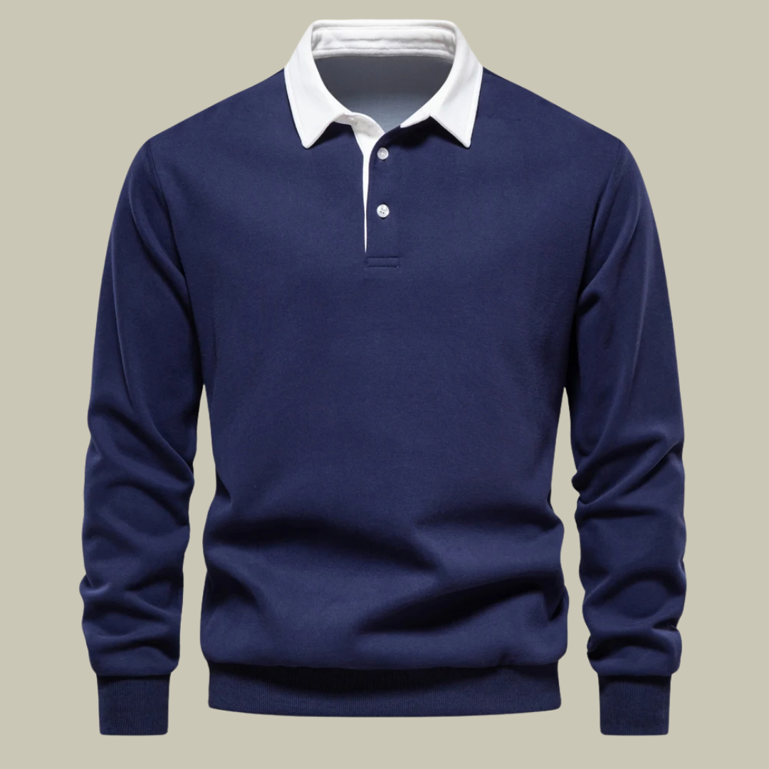 Lux & Classy • Autumn Fashion Design Polo Sweatshirt for Men