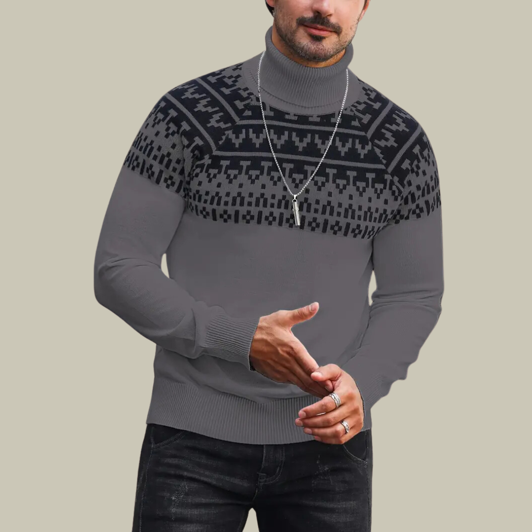 Lux & Classy • Warm Men's Turtleneck Sweater