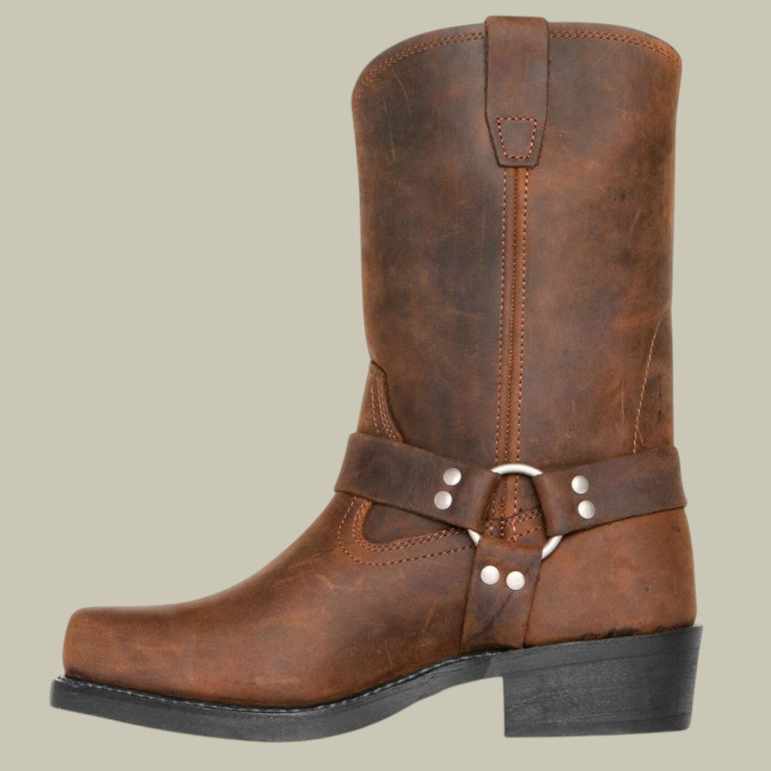 Womens Leather Cowboy Boots