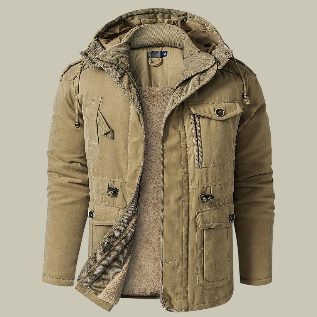 Mens Winter Jacket Thick Hooded
