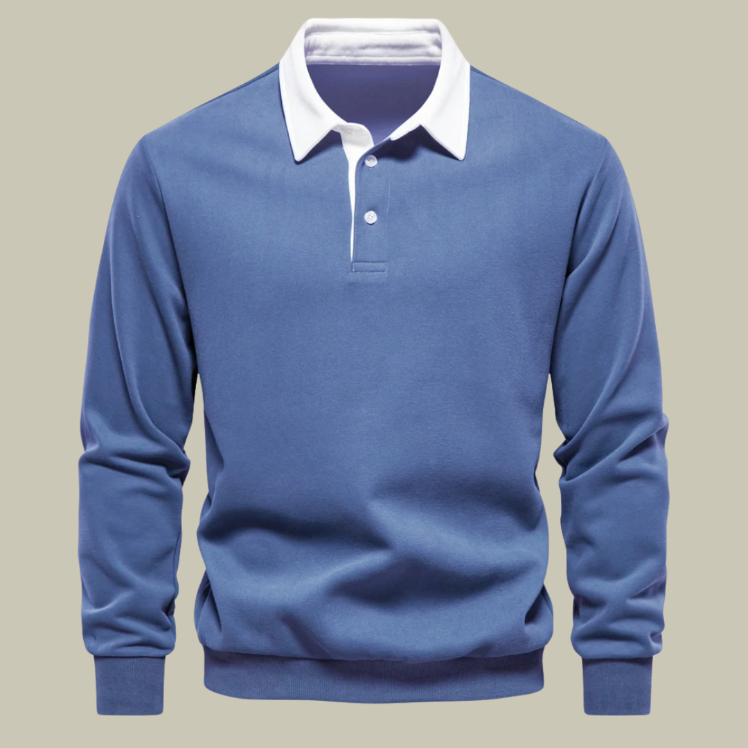 Lux & Classy • Autumn Fashion Design Polo Sweatshirt for Men