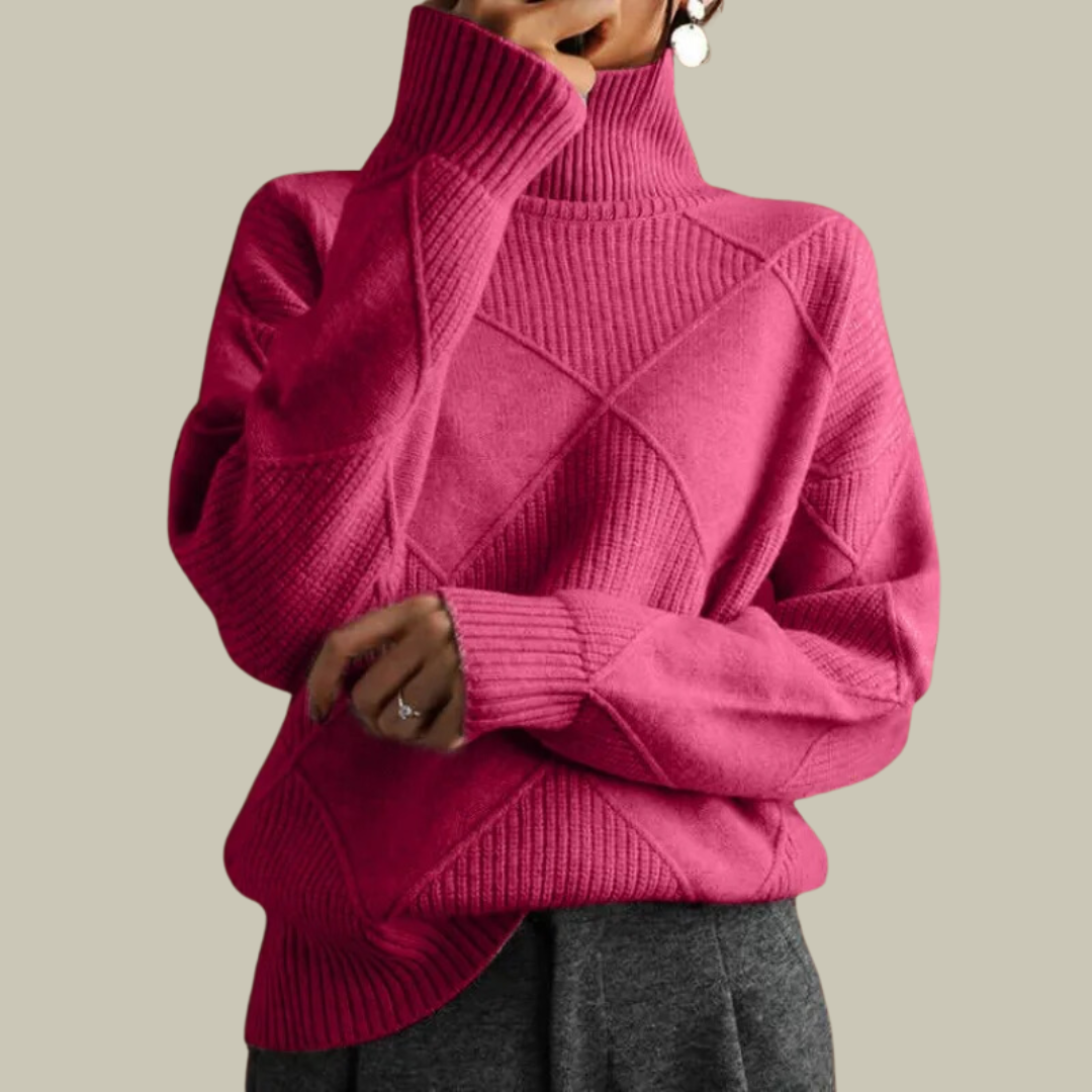 Lux & Classy  • Women's Warm Turtleneck Oversized Sweater