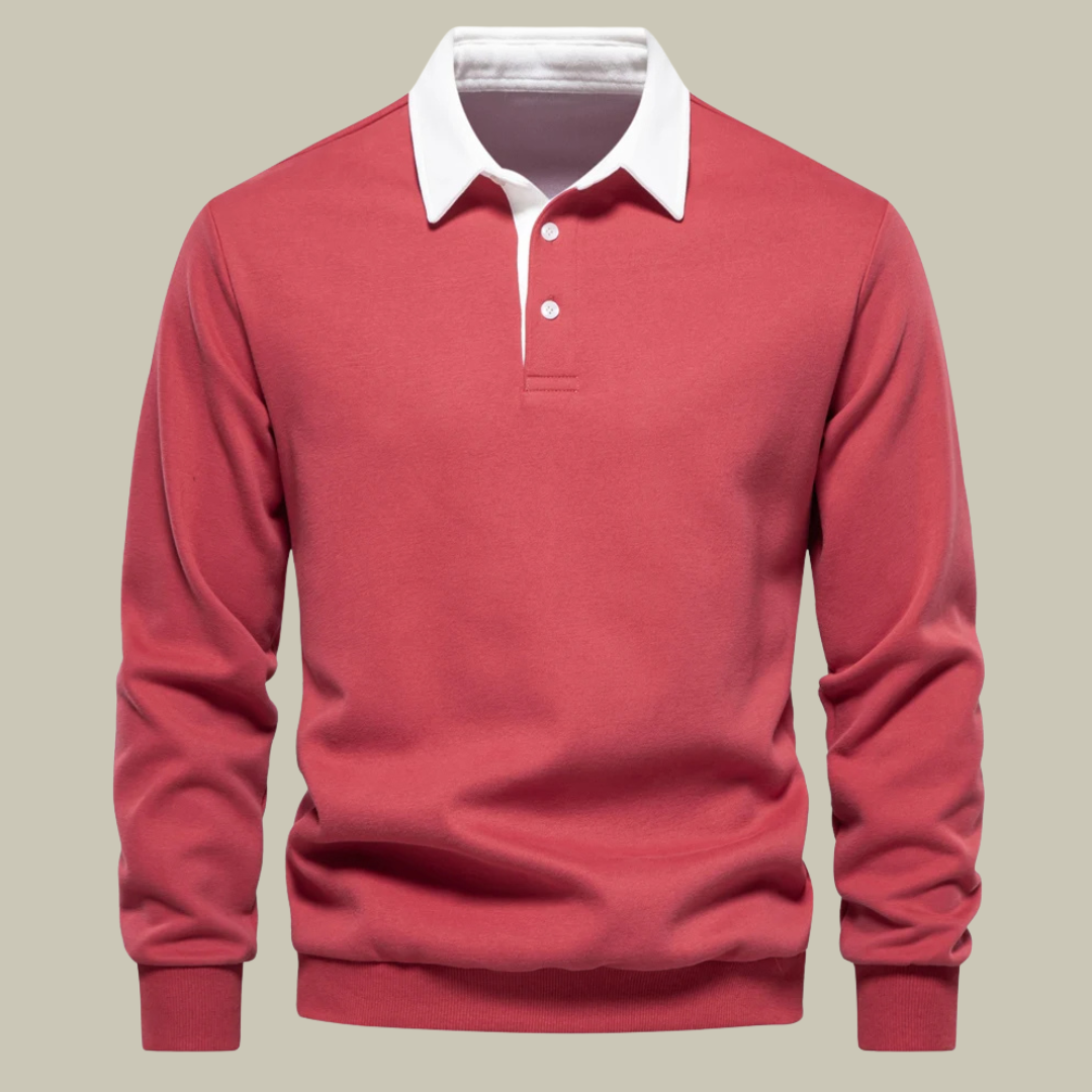 Lux & Classy • Autumn Fashion Design Polo Sweatshirt for Men