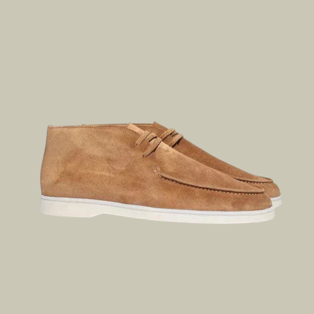 Mens Suede High Loafers