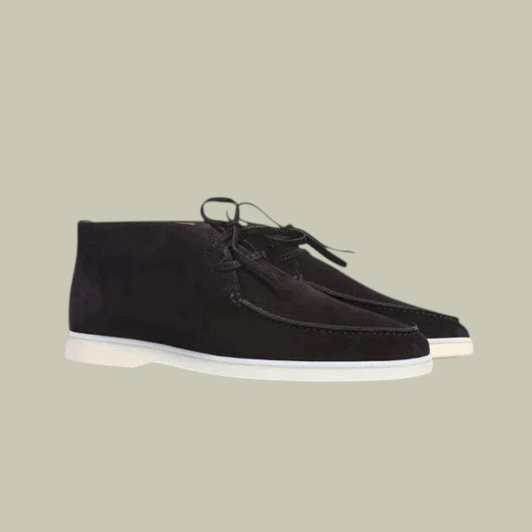 Mens Suede High Loafers