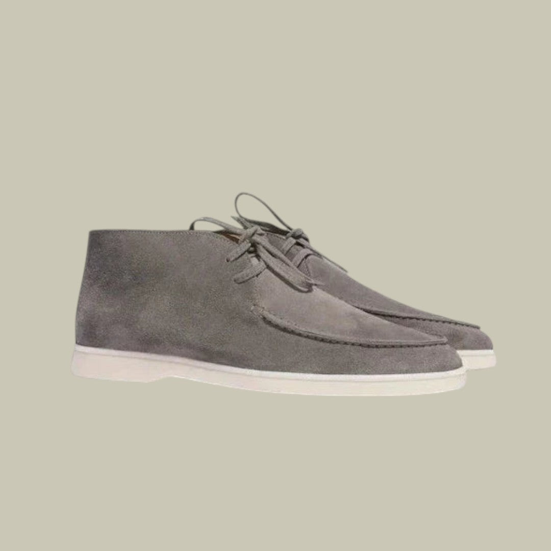 Mens Suede High Loafers