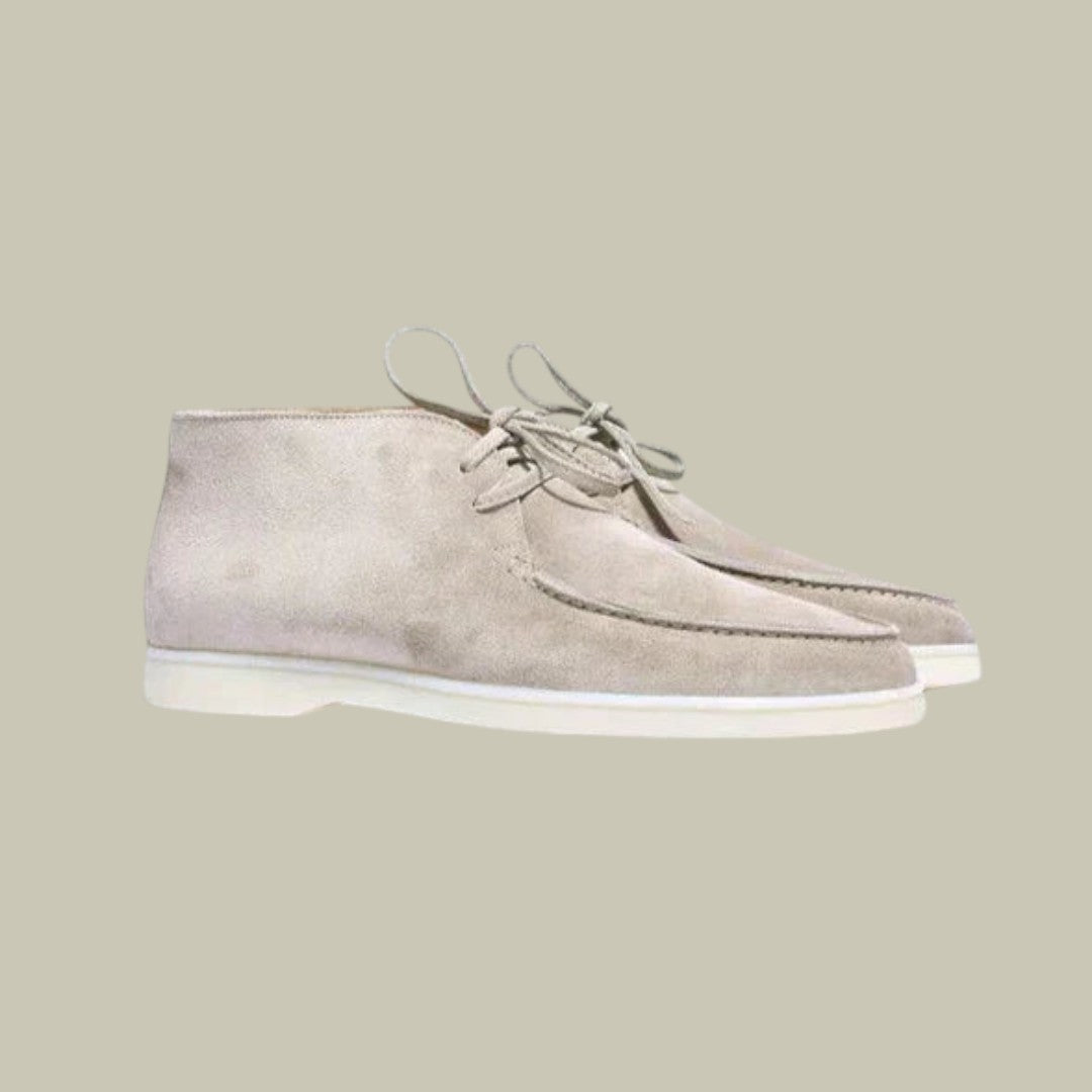 Mens Suede High Loafers