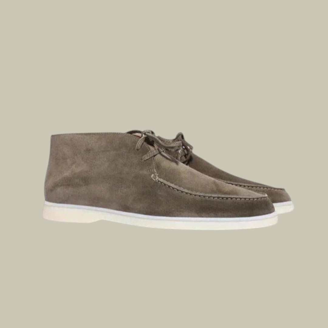 Mens Suede High Loafers